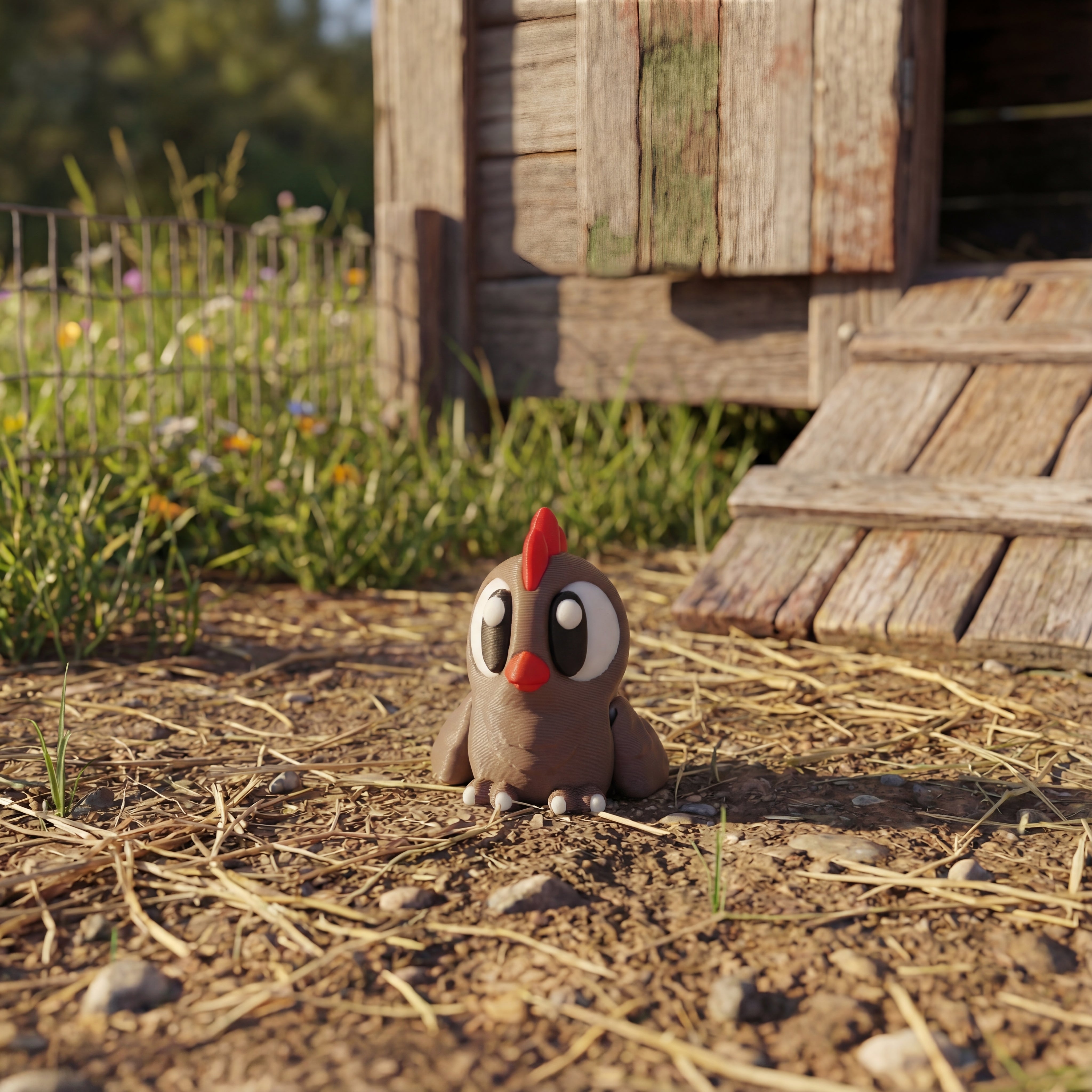 Καφετί Κοτοπουλάκι – Φιγούρα – mini – εικόνα 2