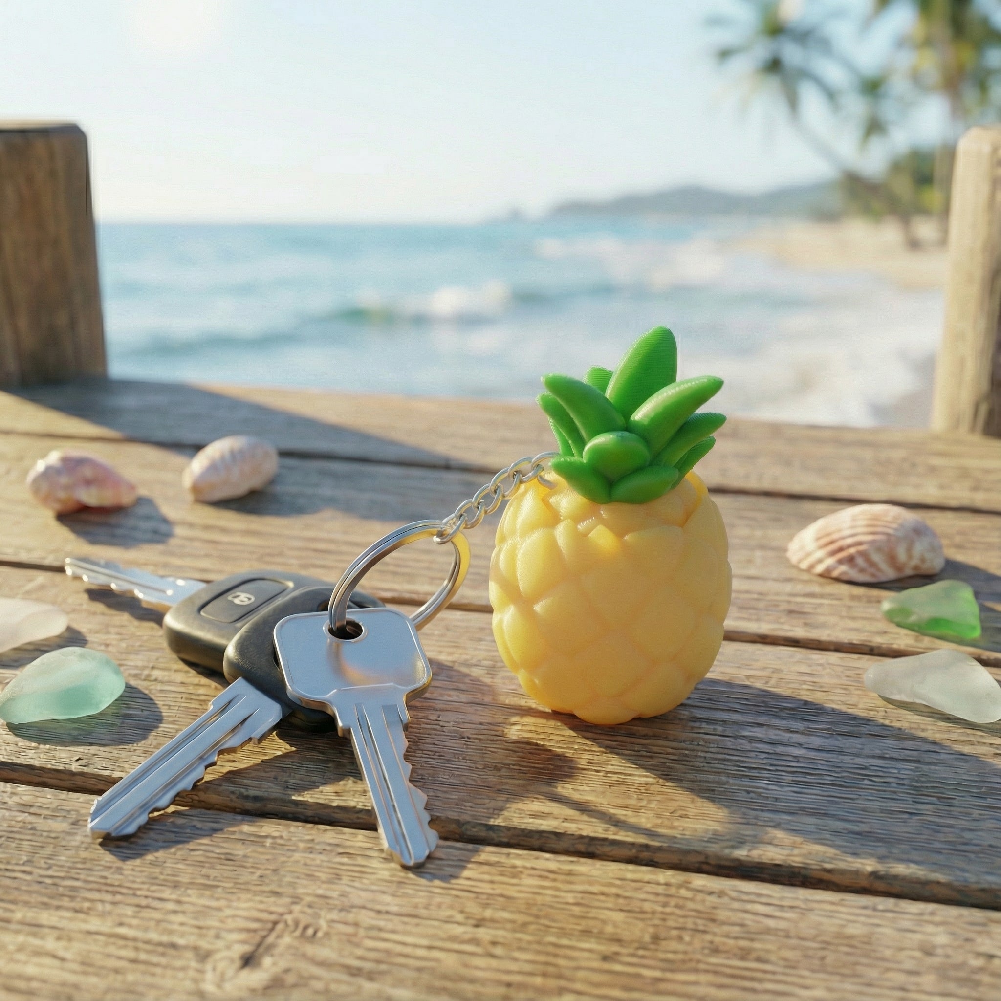 Fidget Clicker Μπρελόκ Ανανάς – mini – εικόνα 2