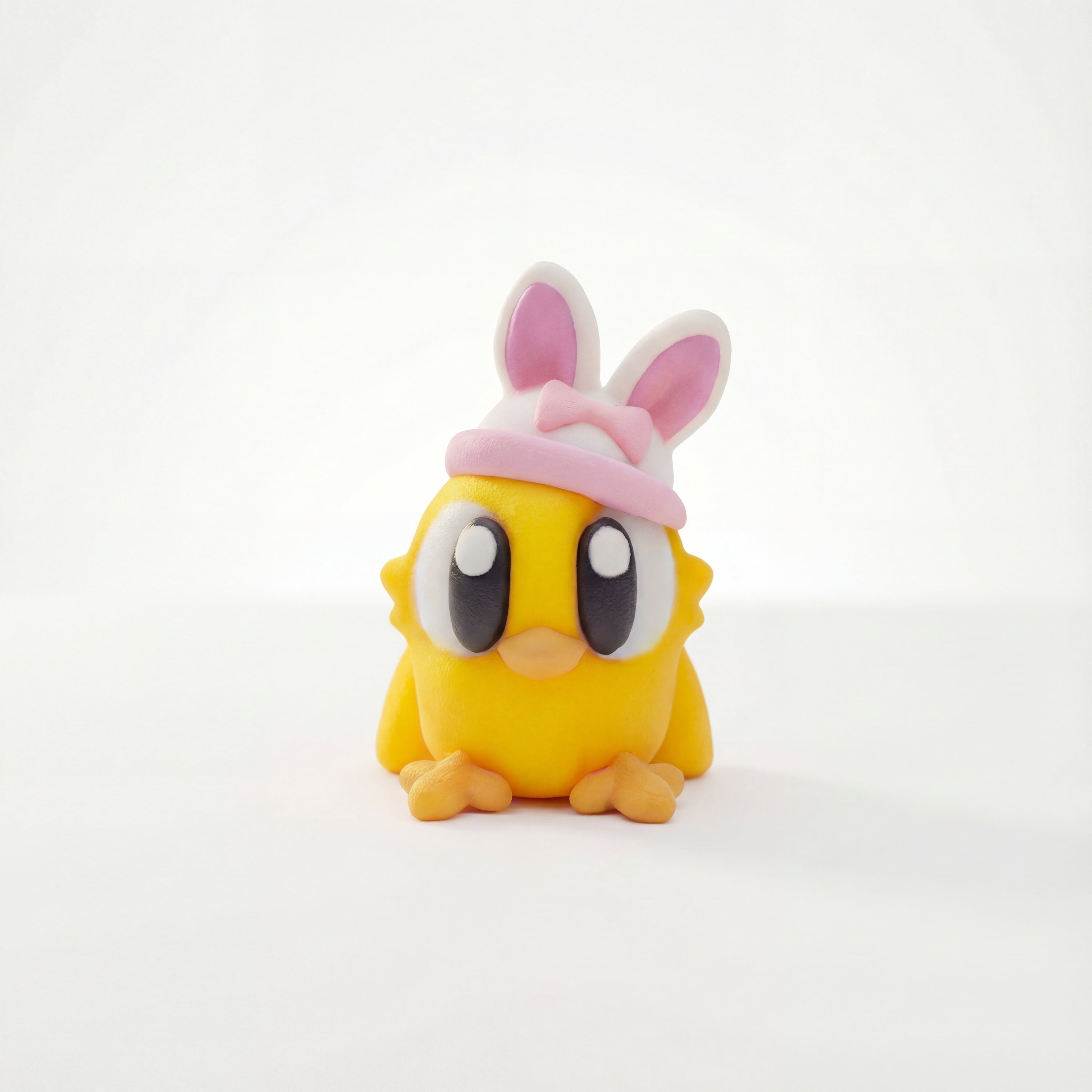 Κοτοπουλάκι με Ροζ Σκουφάκι – Φιγούρα – mini – εικόνα 1