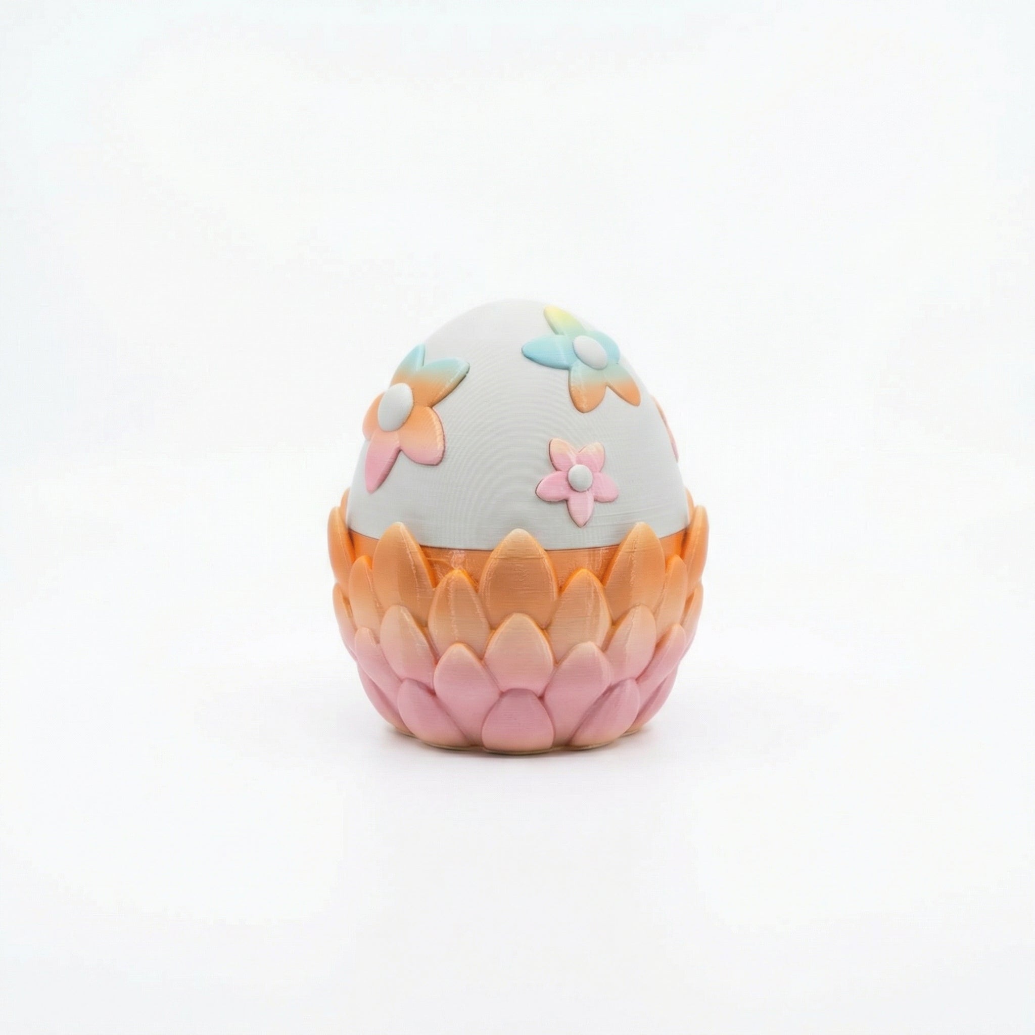 Διακοσμητικό Αυγό με Παστέλ Λουλούδια – Ανοιγόμενο Πασχαλινό Κουτί