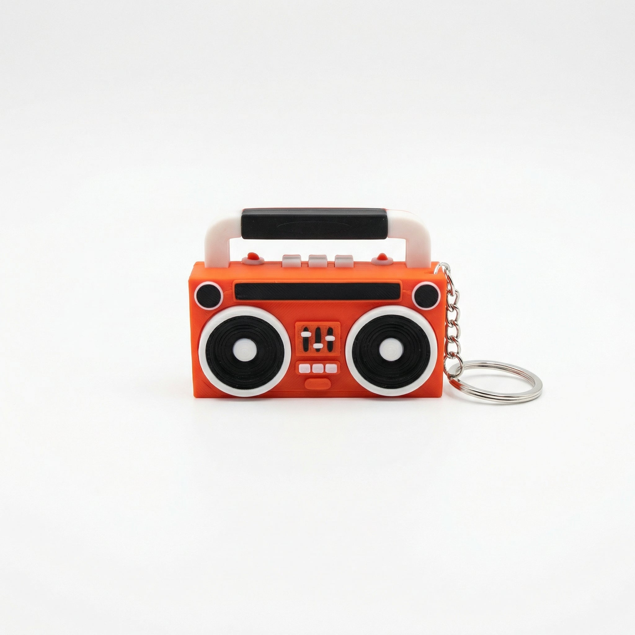 Μπρελόκ Ρετρό Ραδιόφωνο Boombox με Clicker – Vintage Style